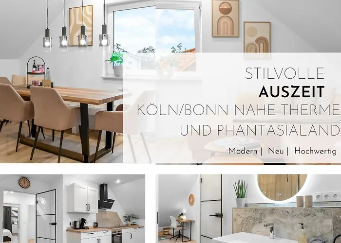 شقة Stilvolle Auszeit - Koeln Bonn - Nahe Therme Und Phantasialand - Bis 5 Personen Familienfreundlich